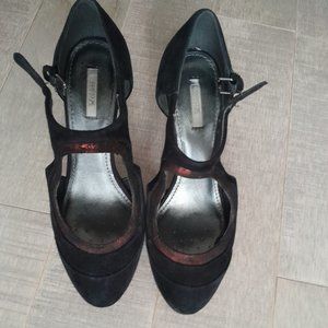 Black Suede Heels size 5.5